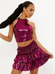 Metallic Rara Skirt