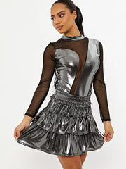 Metallic Rara Skirt