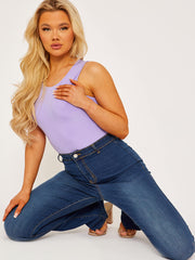 Slinky Racer Back Sleeveless Bodysuit