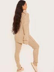 New Roll Neck Knitted Top & Trouser Co-ord