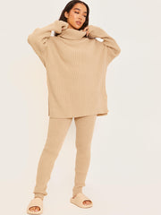 New Roll Neck Knitted Top & Trouser Co-ord