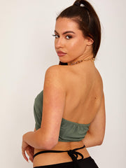 Goldkettenhalter Crop Top