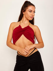 Goldkettenhalter Crop Top