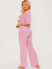 Oversized Ribbed Top & Trouser Co-ord