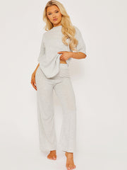 Oversized Ribbed Top & Trouser Co-ord