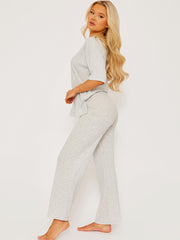 Oversized Ribbed Top & Trouser Co-ord