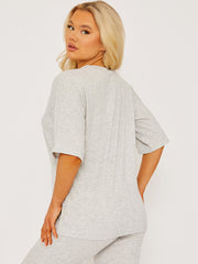 Oversized Ribbed Top & Trouser Co-ord