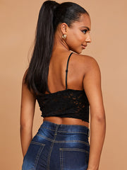 Padded Bust Lace Crop Top