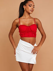 Padded Bust Lace Crop Top