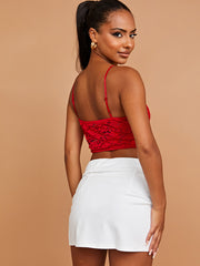 Padded Bust Lace Crop Top