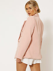 Übergroßer Knopfdetail Blazer