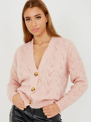 Soft Knit Button Front Cardigan