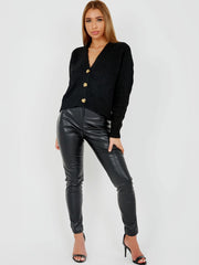 Soft Knit Button Front Cardigan