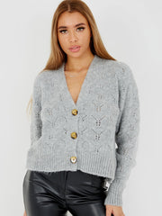 Soft Knit Button Front Cardigan