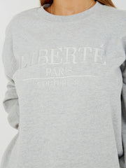 Gestickter Liberte Sweatshirt -Jumper