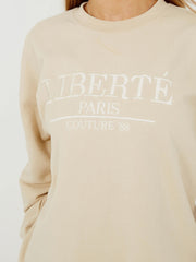 Gestickter Liberte Sweatshirt -Jumper