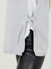 Krawattenseiten -Crew -Hals -Strickweste