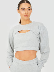 3 Piece Cut Out Crop Top Co-ord Set