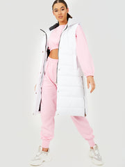 Longline Padded Hooded Gilet