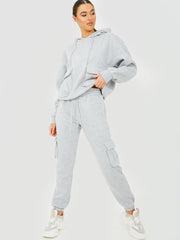 Utility Pocket Hooded Top & Trouser Fleece Co-ord