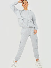 Utility Pocket Hooded Top & Trouser Fleece Co-ord