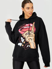 Respect All Graphic Fleeced Hoodie