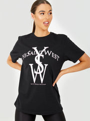 Camiseta impresa gráfica YSW