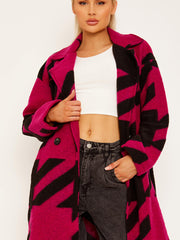 Houndstooth Longline Coat