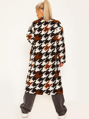 Houndstooth Longline Coat