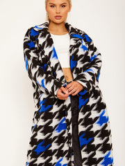 Houndstooth Longline Coat