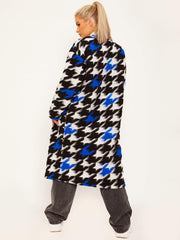 Houndstooth Longline Coat