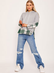 New Check Detail Hoodie
