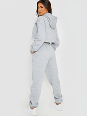 Los Angeles Cropped Hoodie & Jogger Fleece Co-ord