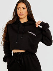Los Angeles Cropped Hoodie & Jogger Fleece Co-ord