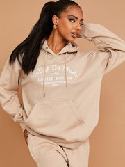 Embroidered Atelier De Mode Hooded Fleece Co-ord