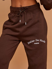 Embroidered Atelier De Mode Hooded Fleece Co-ord
