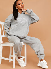 Embroidered Atelier De Mode Hooded Fleece Co-ord