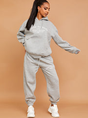 Embroidered Atelier De Mode Hooded Fleece Co-ord