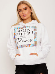 Mon Cheri Paris grafisch flüchteter Hoodie