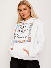 Mon Cheri Paris grafisch flüchteter Hoodie