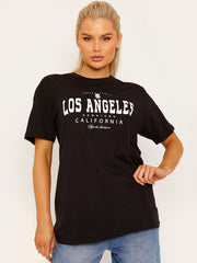 Camiseta de impresión gráfica de Los Ángeles