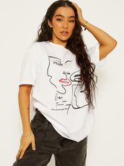 Face Graphic Print T-Shirt