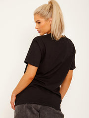 Camiseta de impresión gráfica nunca suficiente corazón