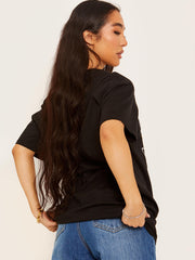 Love Yourself Multi Print Heart Graphic T-Shirt