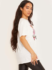 Love Peace Coffee Graphic Printed T-Shirt