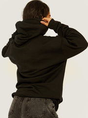 Sudadera con capucha de impresión gráfica de Mademoiselle