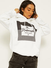 Sudadera con capucha de impresión gráfica de Mademoiselle