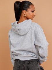 Schattige teddy grafische print hoodie