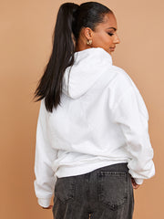 Just Relax Graphic Print Hoodie