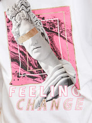 Feelings Change Graphic Print Hoodie